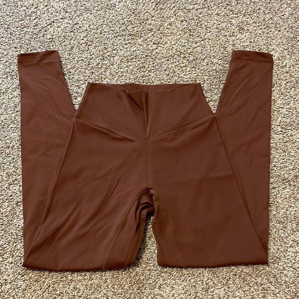 NWOT 7/8 chocolate brown Balance Athletica Leggings (Now Vitality)
